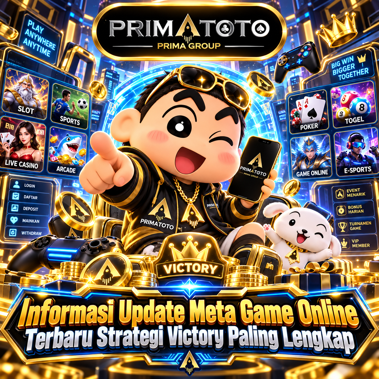 Thumbnail 1 of 3, Poster, PRIMATOTO > Informasi Update Meta Game Online Terbaru Strategi Victory Paling Lengkap designed and sold by PRIMATOTO.